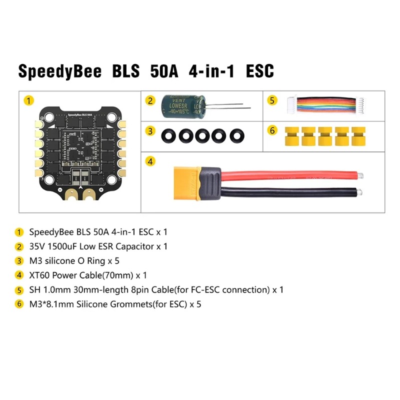 Speedybee F405 V4 Bls 55A Stack - وحدة تحكم طيران SpeedyBee F405 V3/V4