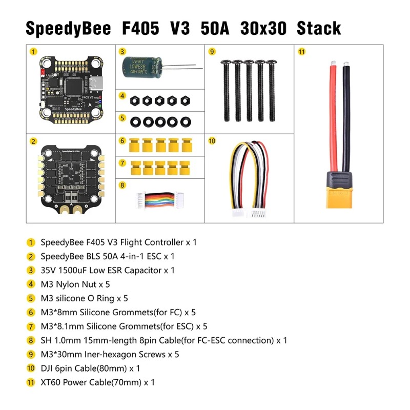 وحدة تحكم طيران SpeedyBee F405 - مراجعة Speedybee F405 V4 Bls 55A Stack وسعره